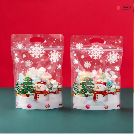 Christmas Print Ziplock Pouches 1