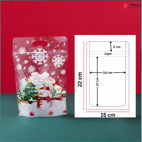 Christmas Print Ziplock Pouches 10
