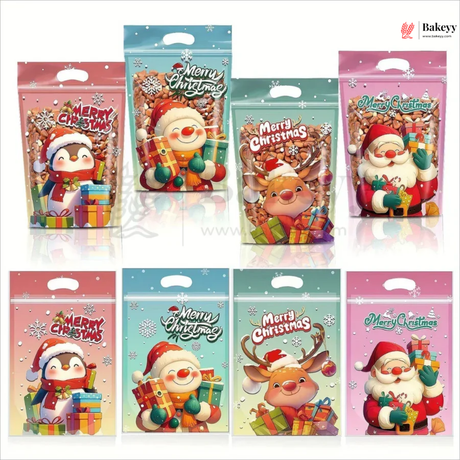 Christmas Print Ziplock Pouches 6