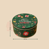 Christmas Print Dream Tin Box - Bakeyy.com - India - Christmas Print Dream Tin Box - Green / 250 gm | Pack of 6 360.00