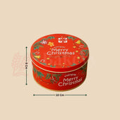 Christmas Print Dream Tin Box - Bakeyy.com - India - Christmas Print Dream Tin Box - Red / 250 gm | Pack of 6 360.00