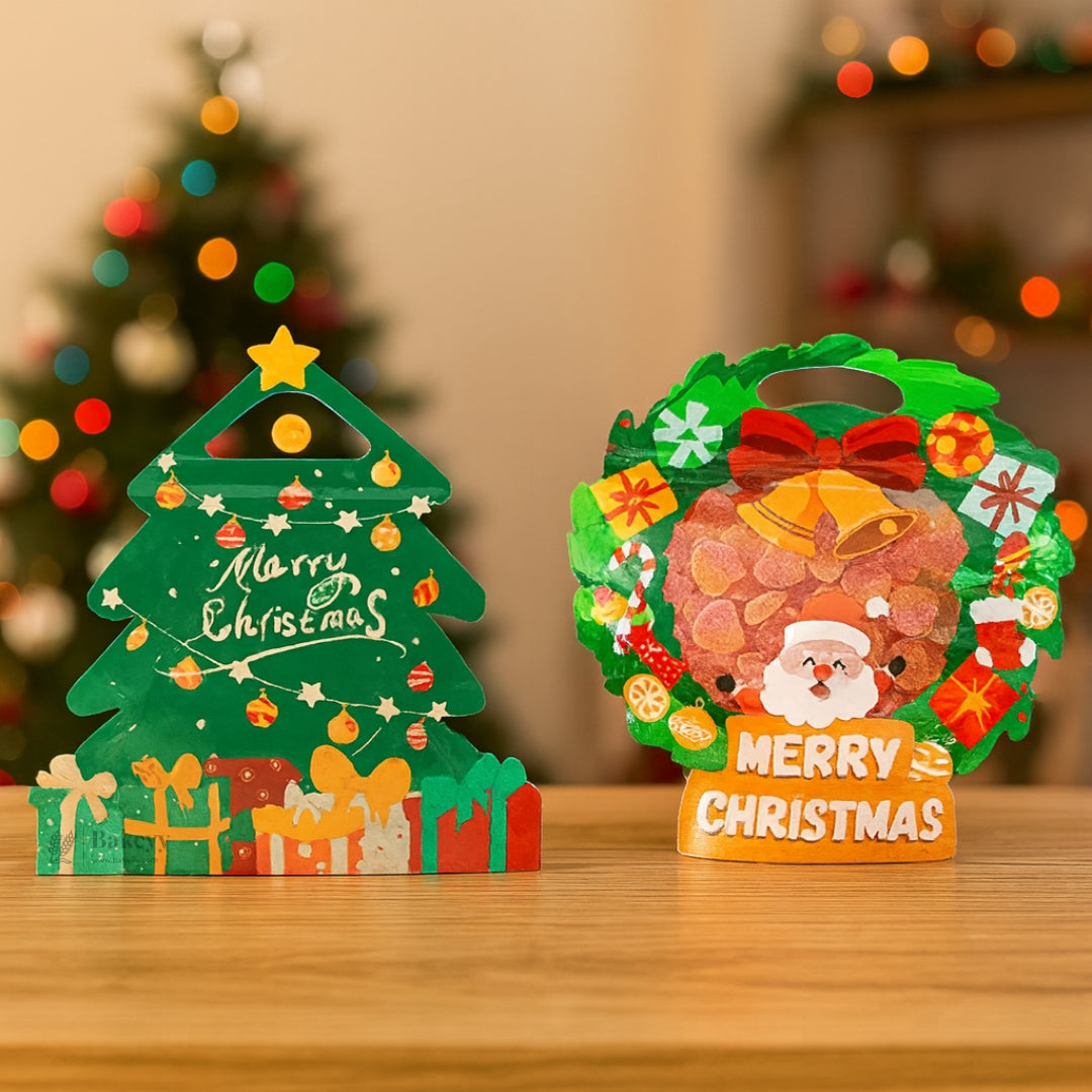 Christmas Theme Ziplock Pouches | Pack of 50