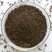 Vermicelli Shaped Sugar Confetti | Edible Cake & Dessert Decorations | Metallic Finish | 200 gm - Bakeyy.com - India - Vermicelli Shaped Sugar Confetti | Edible Cake & Dessert Decorations | Metallic Finish | 200 gm - Brown