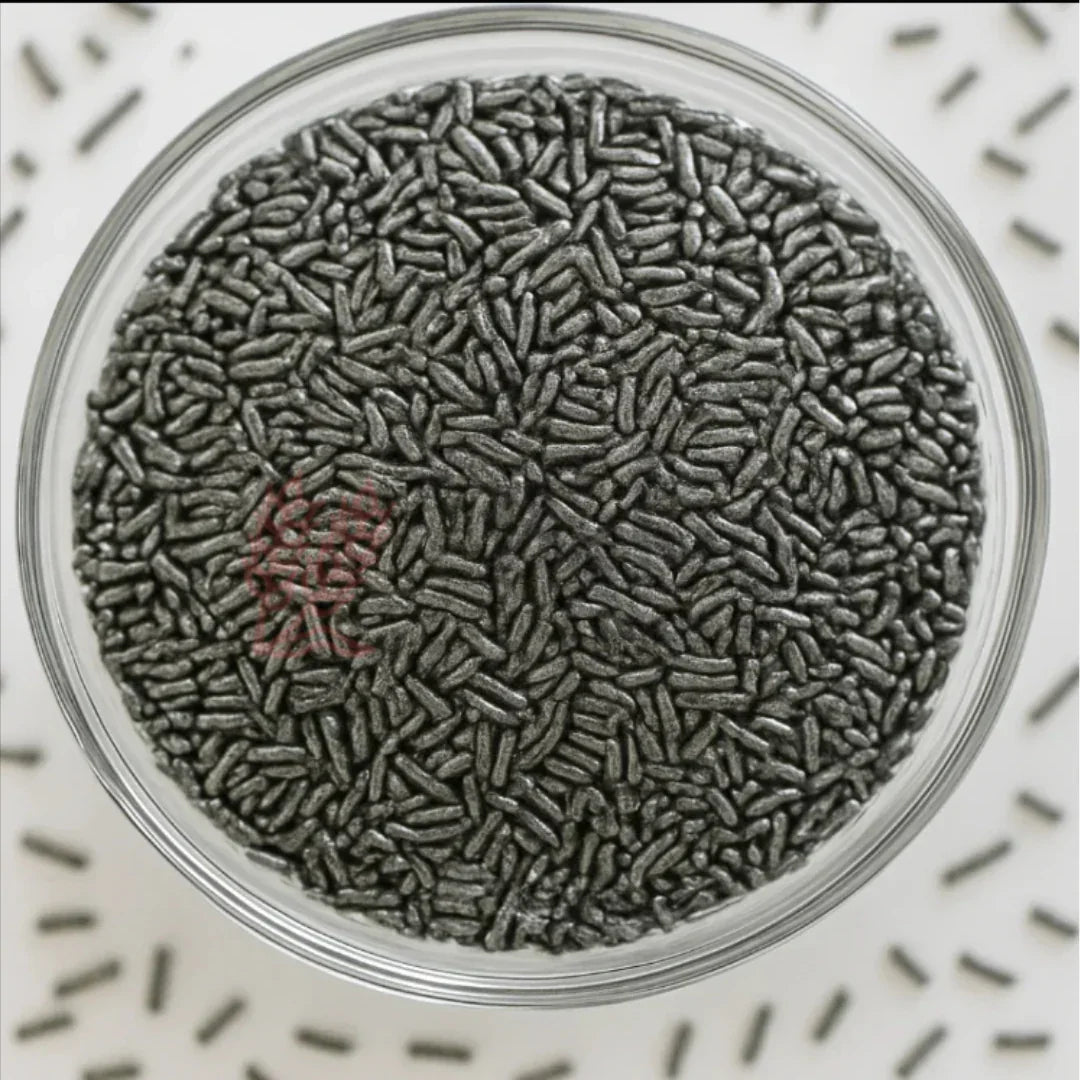 Vermicelli Shaped Sugar Confetti | Edible Cake & Dessert Decorations | Metallic Finish | 200 gm