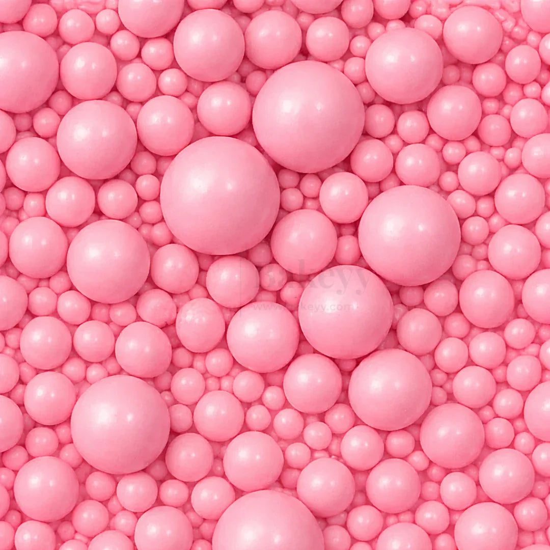 Edible Sugar Pearls - 7 Sizes Mix | Edible Cake & Dessert Decorations | Metallic Finish | 200 gm - Bakeyy.com - India - Edible Sugar Pearls - 7 Sizes Mix | Edible Cake & Dessert Decorations | Metallic Finish | 200 gm - Multicolor