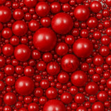 Edible Sugar Pearls - 7 Sizes Mix | Edible Cake & Dessert Decorations | Metallic Finish | 200 gm