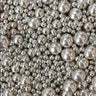 Edible Sugar Pearls - 7 Sizes Mix | Edible Cake & Dessert Decorations | Metallic Finish | 200 gm