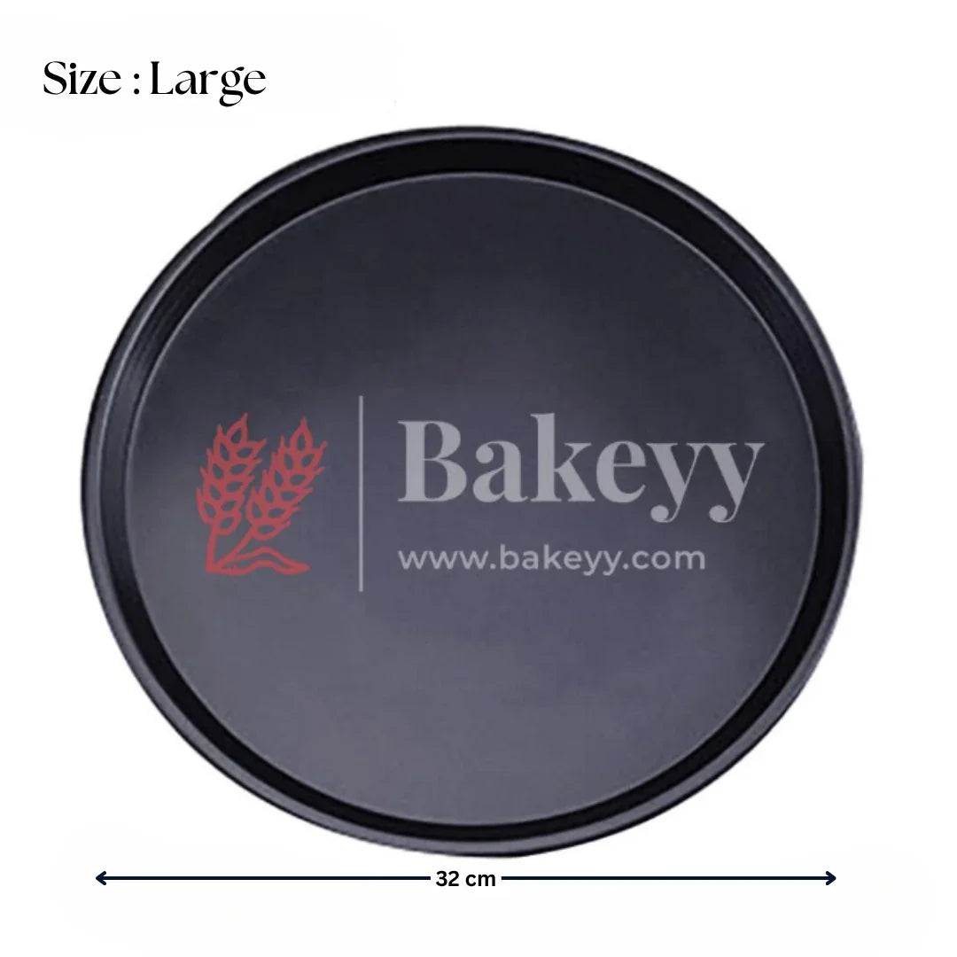 Premium Non-Stick Pizza Baking Tray | Round Carbon Steel Pizza Pan for Perfect Crusts | 1 Piece