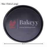 Premium Non-Stick Pizza Baking Tray | Round Carbon Steel Pizza Pan for Perfect Crusts | 1 Piece