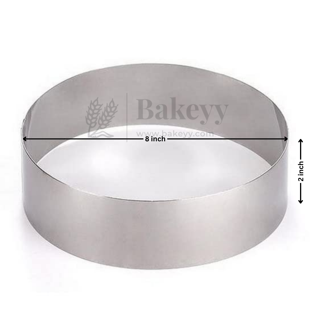 Stainless Steel Round Cake Cutter | Cutting Ring | 1 Piece