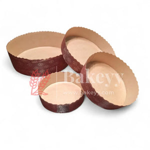 Bake and Serve Round Mould | Paper Baking Mould | Plum Cake Mould | Christmas Cake Moulds - Bakeyy.com - India - Bake and Serve Round Mould | Paper Baking Mould | Plum Cake Mould | Christmas Cake Moulds - 100 gm | Pack of 25