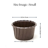 Brown Cupcake Mould | Chocolava Cup Mould |Cup Cake Liners | Laminated Cupcake Mould | Pack of 50