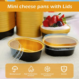 Aluminum Foil Baking Containers with Transparent Lid | Rectangle Tins | Bake N Serve | Pack of 100