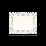 Paper Doilies | Rectangle Decorative Paper Doilies | Cake Liner Table Mats | 100 Pieces - Bakeyy.com - India - Paper Doilies | Rectangle Decorative Paper Doilies | Cake Liner Table Mats | 100 Pieces - 20x38 cm