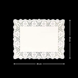 Paper Doilies | Rectangle Decorative Paper Doilies | Cake Liner Table Mats | 100 Pieces - Bakeyy.com - India - Paper Doilies | Rectangle Decorative Paper Doilies | Cake Liner Table Mats | 100 Pieces - 25x35 cm