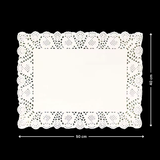 Paper Doilies | Rectangle Decorative Paper Doilies | Cake Liner Table Mats | 100 Pieces - Bakeyy.com - India - Paper Doilies | Rectangle Decorative Paper Doilies | Cake Liner Table Mats | 100 Pieces - 40x50 cm