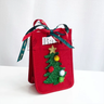 Cozy Christmas Felt Bags | Santa and Christmas Tree Design | Pack of 1
