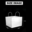8.5 Inch/21.5 Cm |Paper Cake Bag| White Bag | Carry Bag for Sweets, Chocolates, Gifts| Pack of 50 - Bakeyy.com - India - 8.5 Inch/21.5 Cm |Paper Cake Bag| White Bag | Carry Bag for Sweets, Chocolates, Gifts| Pack of 50 - Pack of 50 / 8" Cake Bag