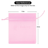 Organza Potli Bag - Bakeyy.com - India - Organza Potli Bag - Light Pink / 7x9Cm-Pack of 99
