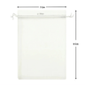 Organza Potli Bag - Bakeyy.com - India - Organza Potli Bag - White / 7x9Cm-Pack of 99