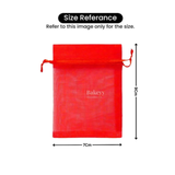 Organza Potli Bag - Bakeyy.com - India - Organza Potli Bag - Red / 7x9Cm-Pack of 99