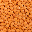Heart-Shaped Sugar Confetti | Edible Cake & Dessert Decorations | Metallic Finish | 200 gm - Bakeyy.com - India - Heart-Shaped Sugar Confetti | Edible Cake & Dessert Decorations | Metallic Finish | 200 gm - Orange