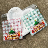 Christmas Theme Cellophane Bags | Self-Seal Treat Pockets | Pack of 100