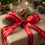 Premium Red Christmas Ribbon | For Gift Wrapping and Packaging | Pack of 5