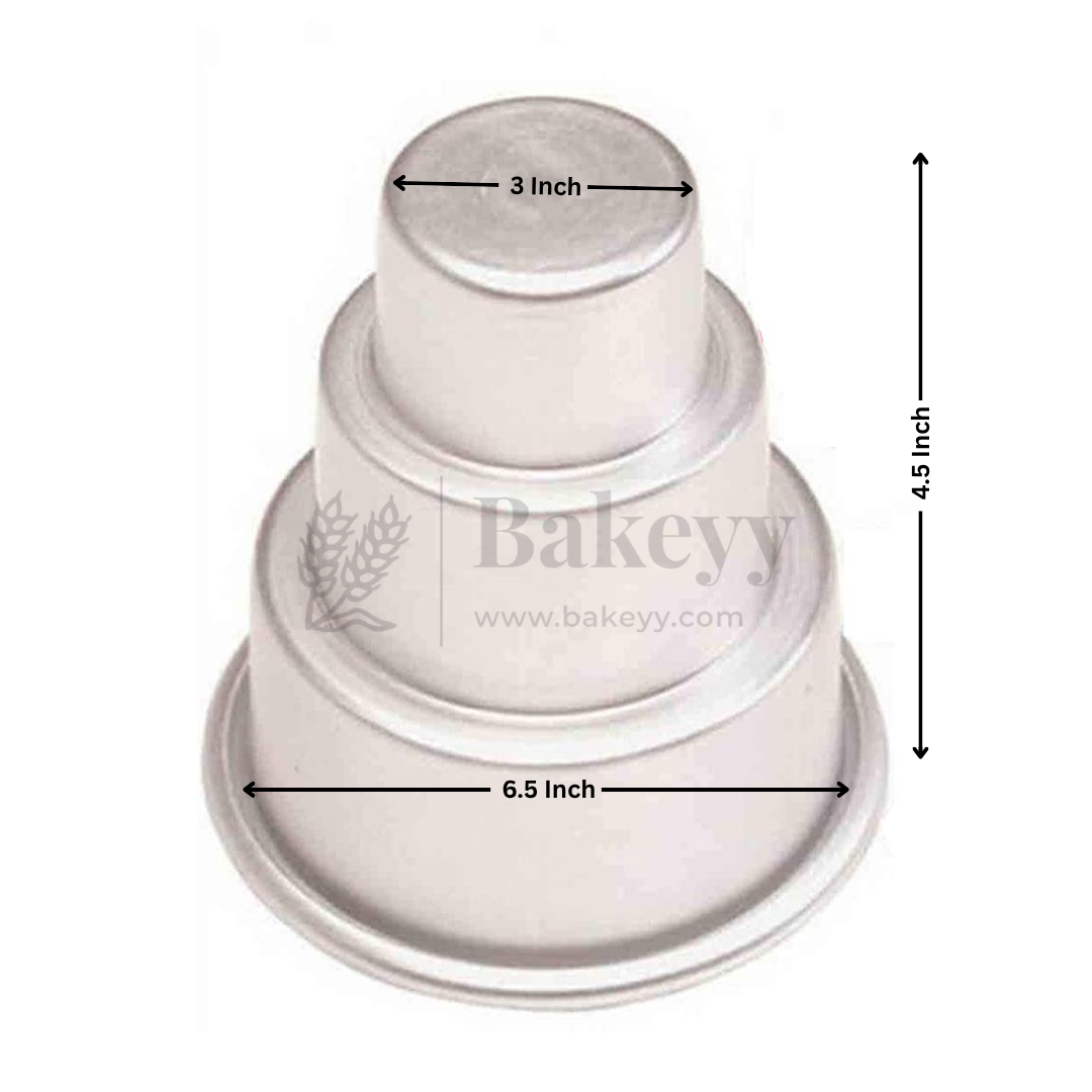 Aluminum Mini Tier Cake Mould | Ideal for Mini Layer & Tier Cakes | 1 Piece