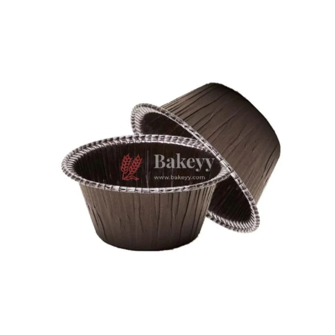 Brown Laminated Dessert Tubs | Chocolava Cup Mould | Laminated Cupcake Mould | Pack of 50