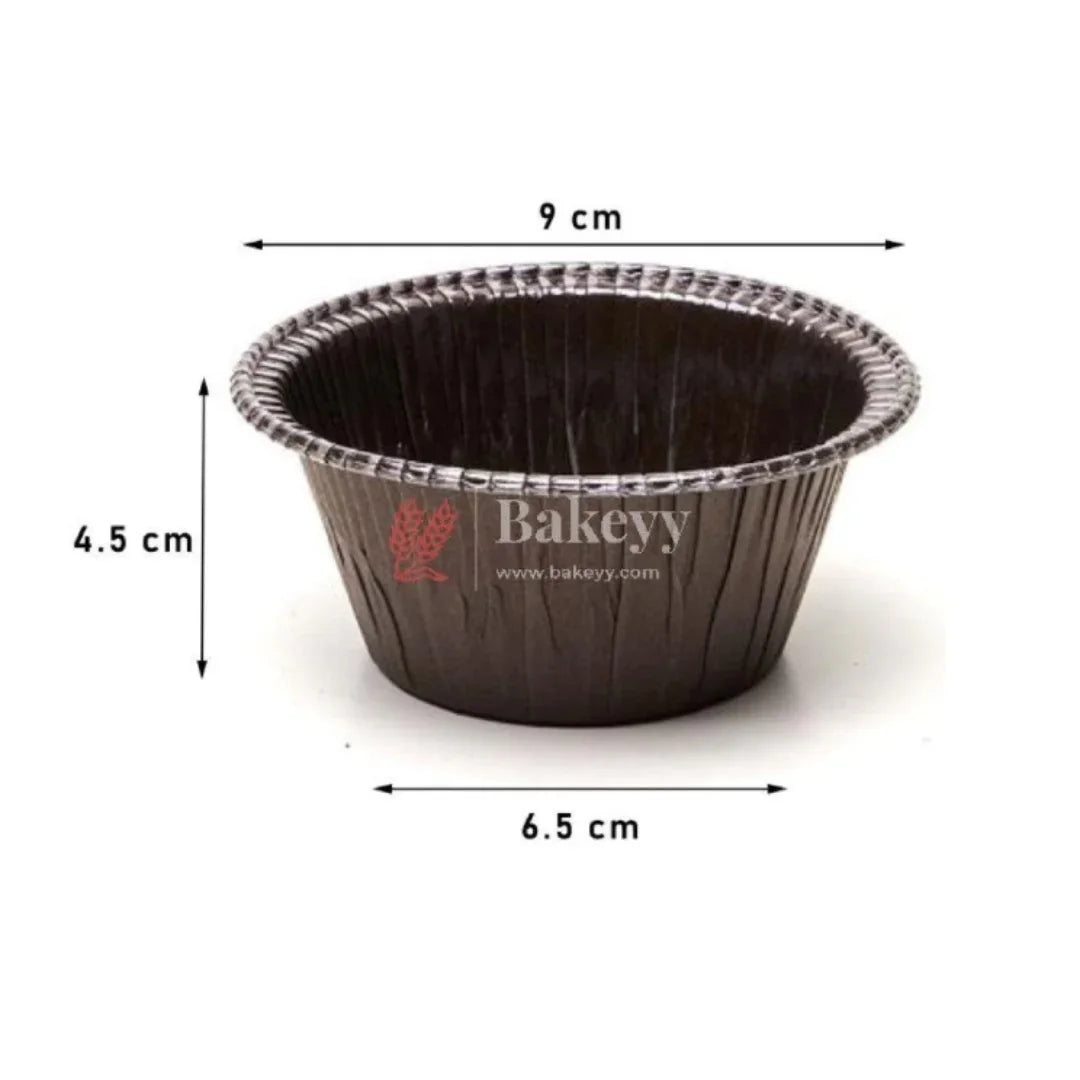 Brown Laminated Dessert Tubs | Chocolava Cup Mould | Laminated Cupcake Mould | Pack of 50