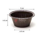 Brown Laminated Dessert Tubs | Chocolava Cup Mould | Laminated Cupcake Mould | Pack of 50