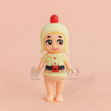 Cute Girl Figurine Cake Topper | Christmas Miniature Figurines | Christmas Decor | Pack of 10