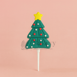 Christmas Tree Cake Topper | Christmas Miniature Figurines | Christmas Decor | Pack of 10