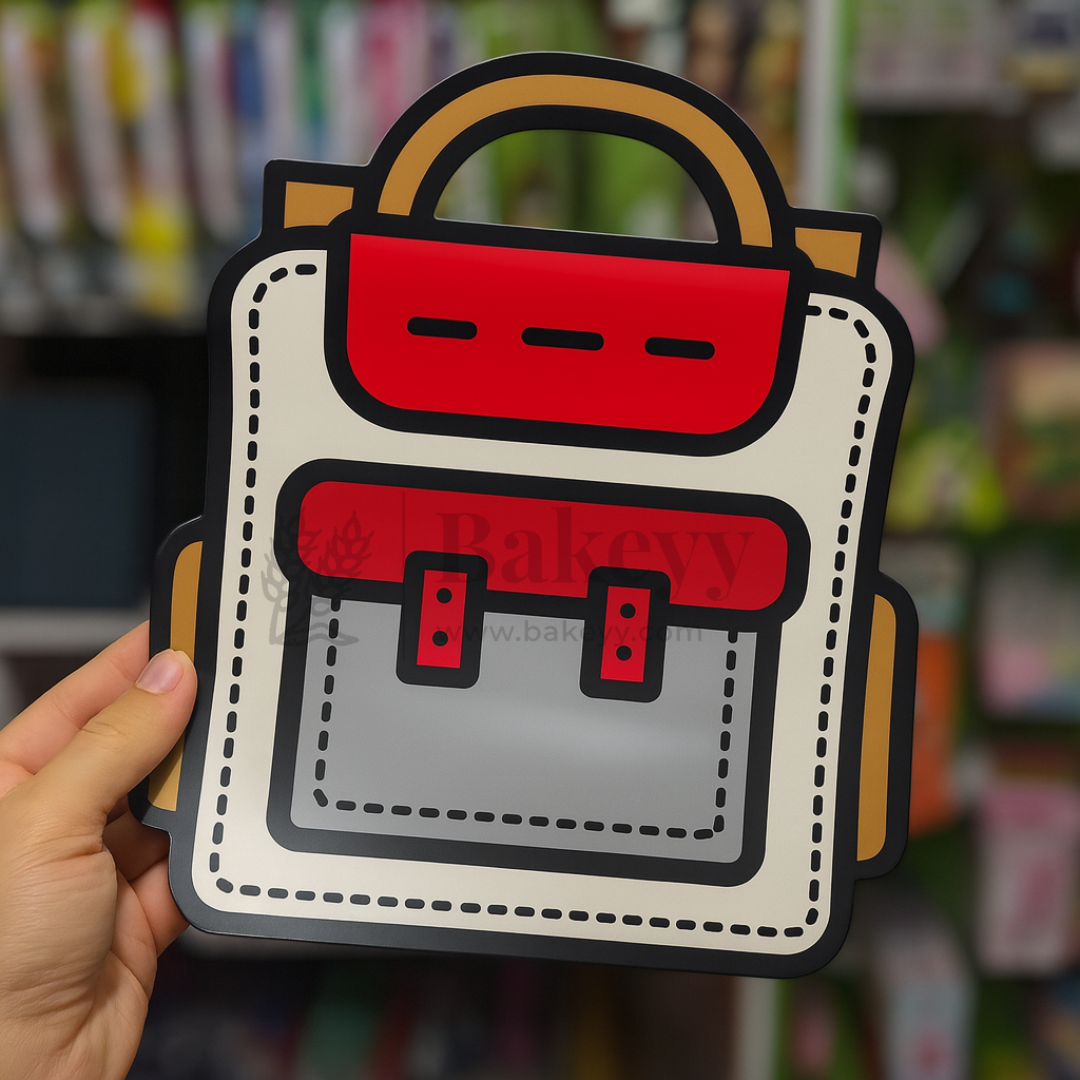 Cartoon Backpack Zip Lock Pouch | Red | Treat Storge Bag for Birthday | Fancy Zip lock pouches | Pack of 50 (Copy) (Copy)