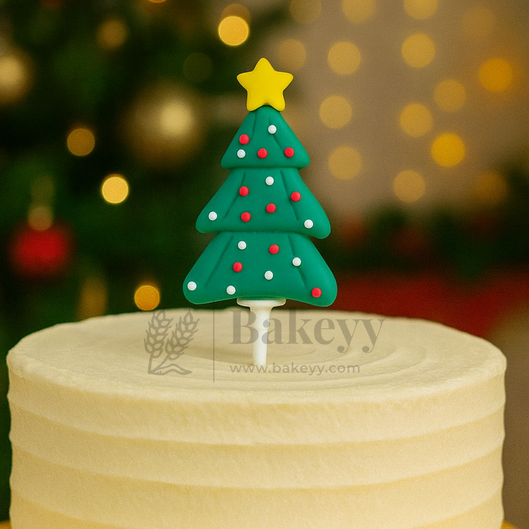 Christmas Tree Cake Topper | Christmas Miniature Figurines | Christmas Decor | Pack of 10