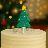 Christmas Tree Cake Topper | Christmas Miniature Figurines | Christmas Decor | Pack of 10