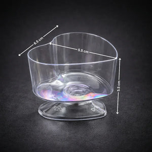 70ml Heart-Shaped Clear Dessert Cup | D54 | Transparent Plastic Dessert Bowl | Party & Event Serveware | Pack of 30 - Bakeyy.com - India - 70ml Heart-Shaped Clear Dessert Cup | D54 | Transparent Plastic Dessert Bowl | Party & Event Serveware | Pack of 30 - Default Title 240.00