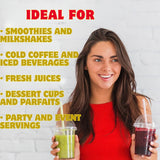 
350 ml & 500ml Clear Plastic Dome Lid Cup | 2 Capacity Options | Transparent Disposable Beverage Cup | Pack of 50
