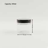 Clear Plastic Storage Jars with 73 mm Screw Lid | Multipurpose Containers | Multiple Sizes Available