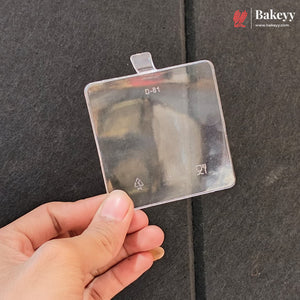 D-81 | Clear Acrylic Square Dessert Lid with Handle | Pack of 300