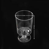Clear Dessert Goblet Cup | D1 | Transparent Plastic Dessert Glass | Party & Catering Serveware | Pack of 24