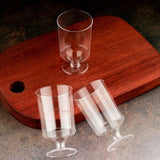 Clear Dessert Goblet Cup | D1 | Transparent Plastic Dessert Glass | Party & Catering Serveware | Pack of 24