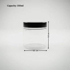 Clear_Plastic_Storage_Jars_with_Airtight_Screw_Lid_14 - Bakeyy.com