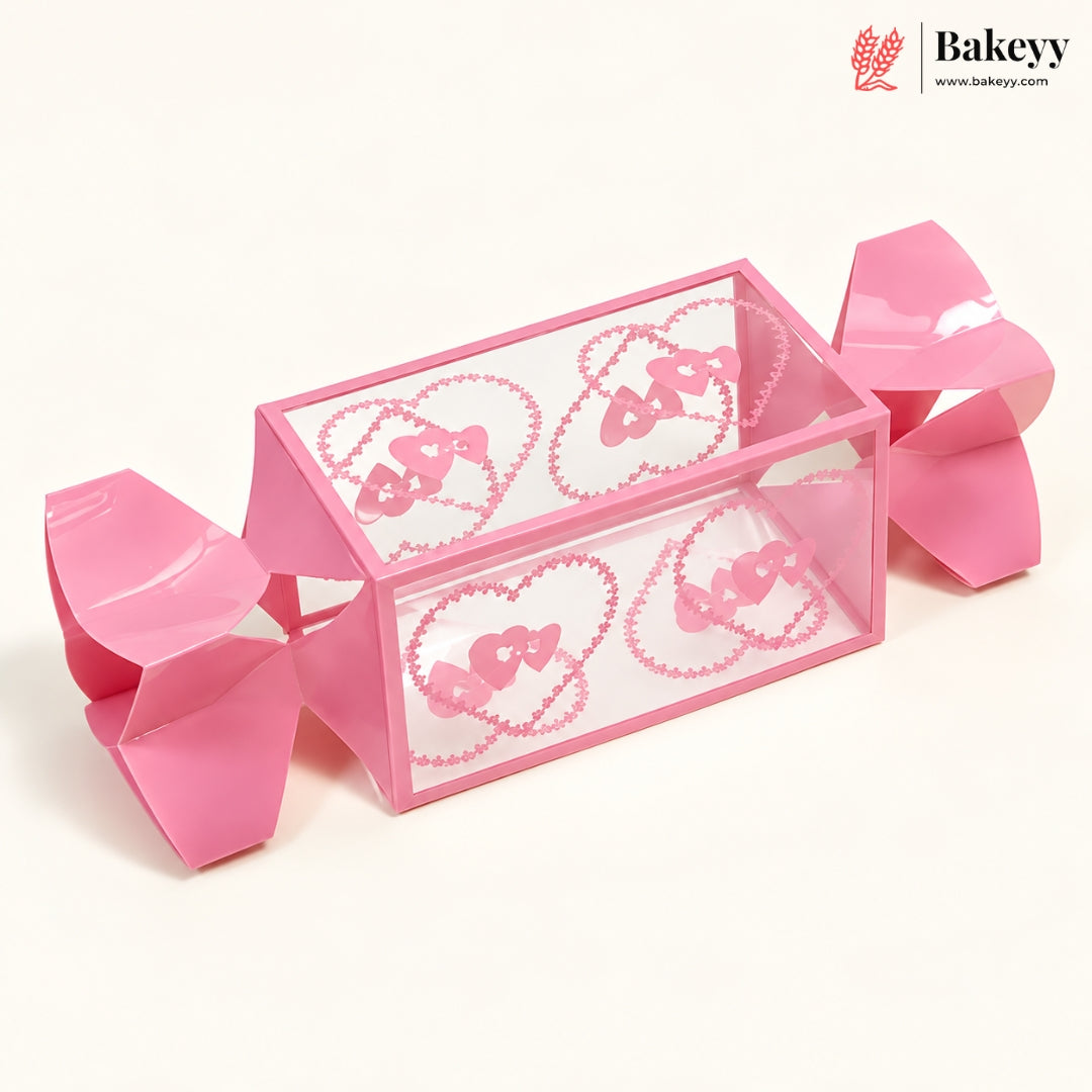 Sweetheart Candy Twist Gift Boxes | PVC Chocolate Box | Gift Box | Goodie Box | Kareena F - 190 | Pack Of 10