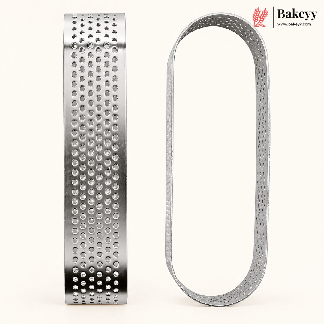 Perforated Tart Ring | Oval | Set of 3