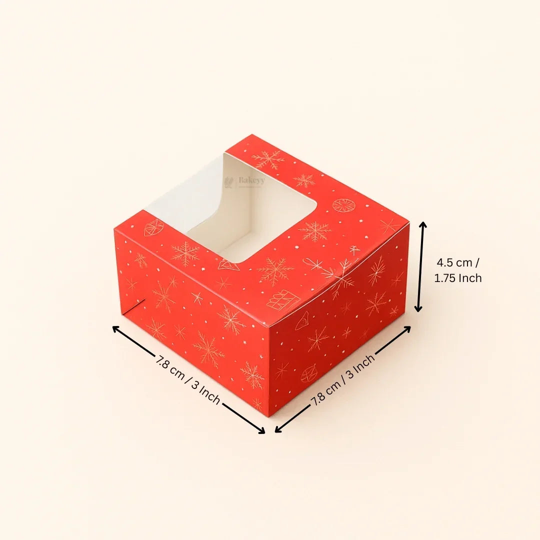 Christmas Print Brownie Box | 1 Brownie Box | Pack of 10 - Bakeyy.com - India - Christmas Print Brownie Box | 1 Brownie Box | Pack of 10 - Default Title 80.00