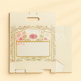 10x4x8 Inch | Pink Floral Window Gift Box with Handle | Luxury Festive Hamper Packaging | Pack of 1