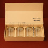 4 Jar Cream Colour Printed Hamper Box | 1 Piece