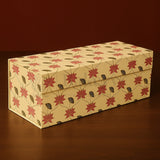 4 Jar Cream Colour Printed Hamper Box | 1 Piece